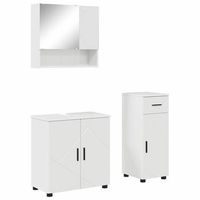 juego de muebles de bano 3 uds brillante 61 x 35 x 64 cm vidaxl