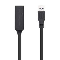 aisens cable usb 30 prolongador con amplificador tipo am-ah negro 50m