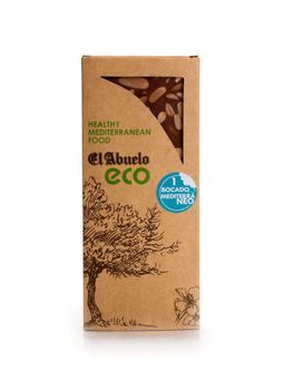 Turrón de Chocolate con Almendras Ecológico El Abuelo 200 grs.