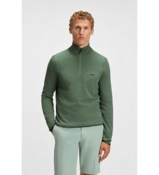 BOSS para hombre. 50541965 Sudadera K Ever verde (M), Azul, Casual, Poliéster, Manga larga