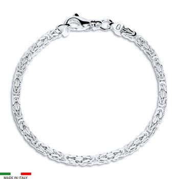 Pulsera bizantina de plata 925 3,5mm