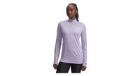 camiseta under armour tech twist violet 1 2 cremallera  mujer