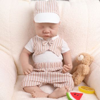 IVITA WB1548 Muñeca Bebé Reborn de Silicona Completa de 16.9 Pulgadas y 2306g, Muñeca Bebé Realista para Niños, Juguetes de Navidad para Niños