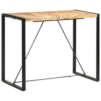 Mesa Alta De Cocina De Madera Maciza De Mango 140x70x110 Cm Vidaxl