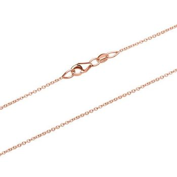 Cadena de ancla en oro rosa 14 quilates