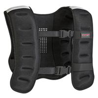 sportnow chaleco lastrado 8 kg transpirable con correas ajustables y bandas reflectantes para entrenamiento fuerza jogging negro   aosom espana