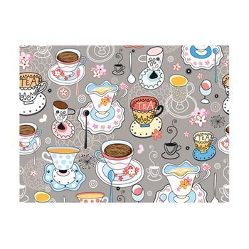 Papel Pintado 3d - Tazas (300x231 Cm)