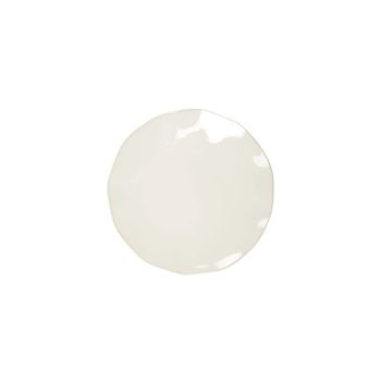 Plato llano blanco rosa 27x27x2.8cm - lote de 6