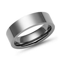 anillo moderno titanio 6mm pulido alto brillo
