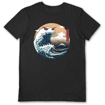 Vincent Trinidad Camiseta manga larga The Great nster Of Kanagawa para mujer