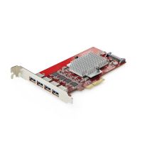 tarjeta de red startech p10q4a-usb-card pcie usb 32 gen 2 10 gbps 4 puertos independientes