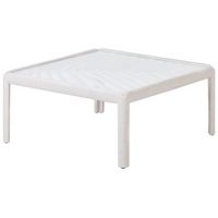 mesa de centro de jardin 69 x 69 cm estructura sintetica beige claro ferretti