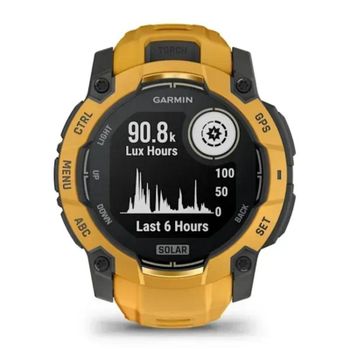 Garmin Instinct 3 GPS Bluetooth 50mm Power Glass Amarillo Talla Única Resistencia Agua 10ATM SpO2 Pulsómetro