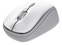 mouse trust wireless y bluetooth yvi blanco 1600dpi ajustable 3 botones 3 dispositivos