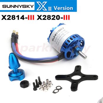SUNNYSKY-Motor sin escobillas de gran empuje para cuadricóptero de control remoto, X2814-III, 860/900/1000/1200/1250KV, 3-4S, ala fija, X2820-III