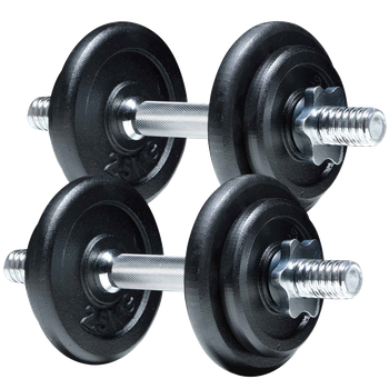 Fit'n Shape Mancuernas Ajustables 20kg, Platos De Hierro