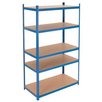 Estantería De Taller 200x100x50 Cm Azul Ecd Germany