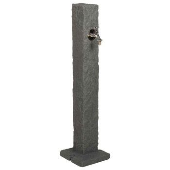 Tanque De Jardín Gris Antracita 26 X 26 X 98 Cm Pe Vidaxl