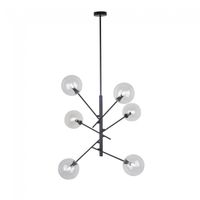lampara de techo onet negro 6 luces