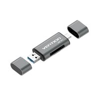 vention lector de tarjetas externo usb 30 - color gris