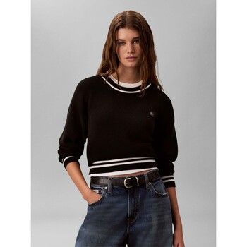 Calvin Klein Jeans Jersey Woven Label Crewneck para mujer