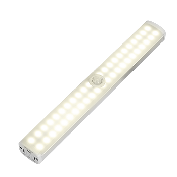 Aigostar Luz Armario con Sensor de Movimiento Recargable Luces LED Cocina Bajo Mueble 3000mAh Luz Nocturna Escaleras Pasillo Iluminación Automatica Lámpara 6500K Blanca Fria