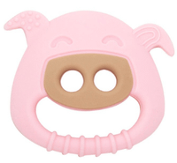 marcusmarcus mordedor silicona sensitivo cerdito