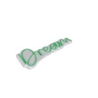 iluminacion led decorativa de plastico dream verde 38x17x2 cm