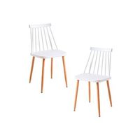 pack 2 sillas bik de polipropileno 785038504050 cm - blanco