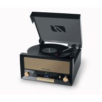 microcadena muse mt-110 b 20 w bluetooth usb cd y vinilo negra