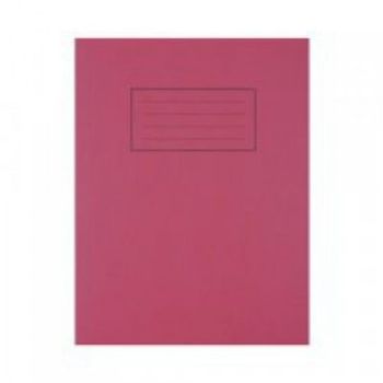 Silvine 9x7 Exercise Book Ruled Red PK10