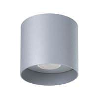 lampara de techo gris aluminio alt 11 cm