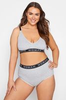 conjunto lounge bralette y bragas grises