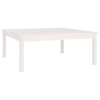 mesa de centro 100x100x40 cm madera - blanco