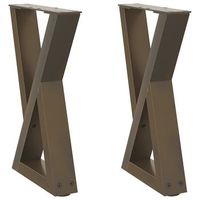 patas para mesarpierna de mesa de centro 2 uds antracita acero 28x42-433 cm