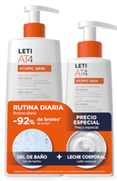leti at4 gel 500 ml  leche corporal 250 ml