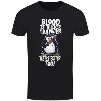 Psycho Penguin Camiseta Blood Is Thicker Than Water para hombre