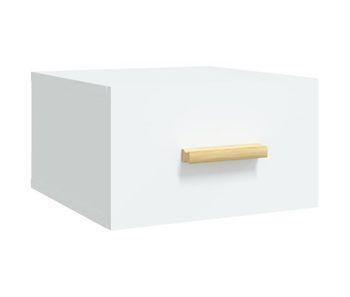 Vidaxl mesita de noche de pared blanco 35x35x20 cm