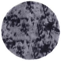 alfombra de pelo largo navarra gris oscuro 200x200 cm poliester vidaxl