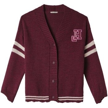 Hinnominate Chaqueta de punto Cardigan Con Rotture, Righe E Patch College para mujer