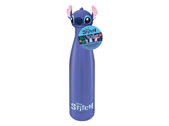 Termo - Pyramid Disney Stitch, 500 ml, Tapón con la cara de Solo bebidas frias o templadas