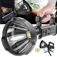 potente linterna led portatil soporte montable reflector de mano foco recargable por usb luz de antorcha impermeable