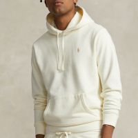 polo ralph lauren loopback cotton-jersey hoodie - l