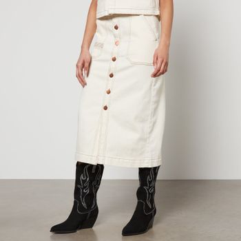 Seventy + Mochi Elodie Denim Midi Skirt - UK 8