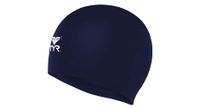 gorro de bano de latex solido tyr azul marino