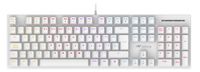 teclado mecanico netway gaming xk840 blanco