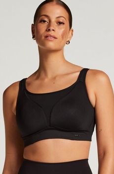 Hunkemöller Sujetador deportivo HKMX The Elite de nivel 3 Negro