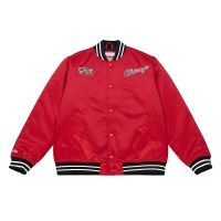 chaqueta chicago bulls mitchell and ness heavyweight satin jacket