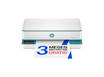 Impresora multifunción tinta - HP Envy 6122e, Serie 6020, HP+, Wi-Fi, Fax móvil, Impresión fotográfica a doble cara automática, Instant Ink, Blanco