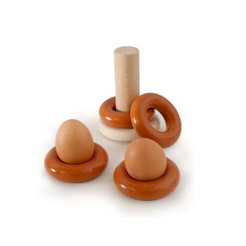 Hueveras de madera y hormigón de terracota
